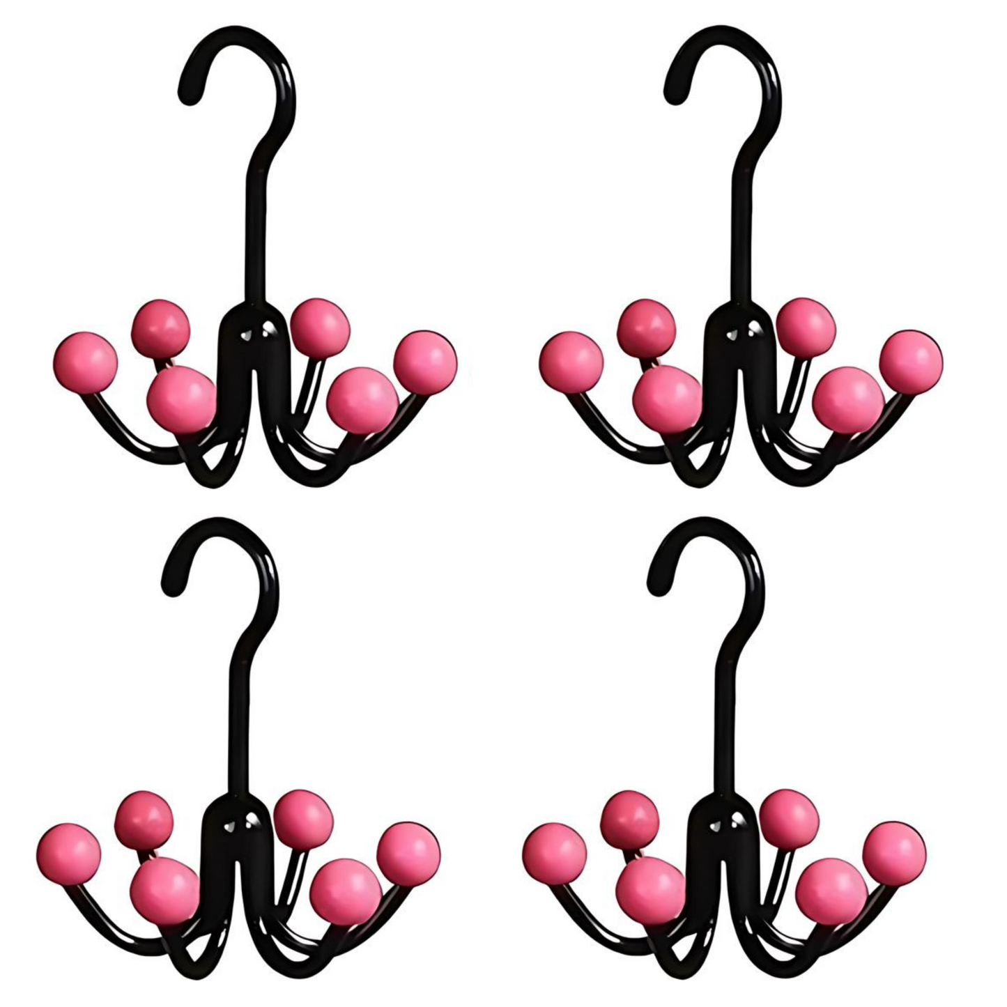 GlideHold® HangerHooks: 360° Vridbar 6 Klor Krokar Garderobs Organiserare Hängare