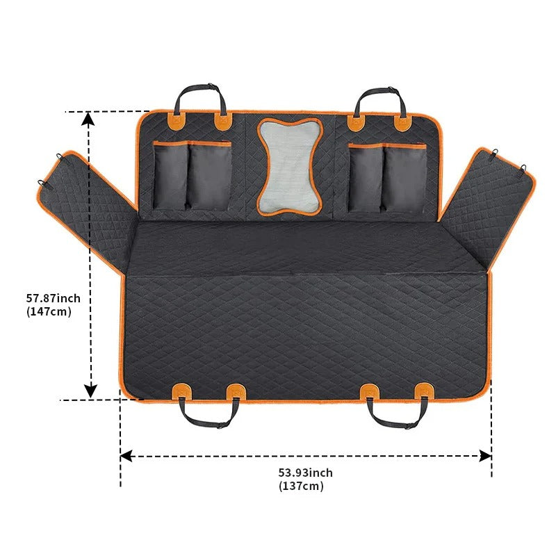 DogFri™ DogRide: Bekväm och Hopfällbar Hundbil Säte Överdrag