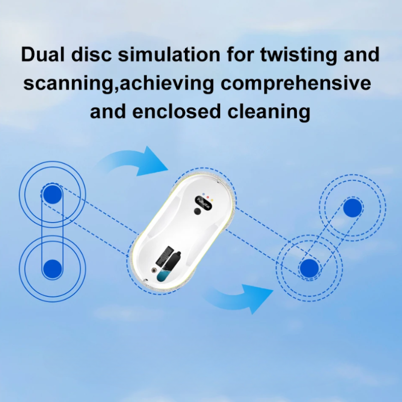 Cleaner Pro° CleaningBot: Smart Rengöring Robot Med Spruta Och Säkerher Sensorer