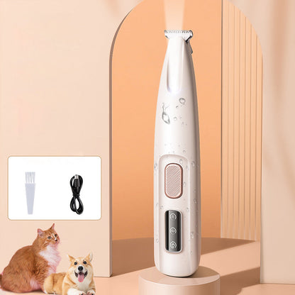 DogCatFri™  PetTrimmer: Husdjur Hår Trimmer Med LED Ljus