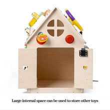 Kletshuts™ BusyHouse: Multifunktion Montessori Trä Uppptagen House
