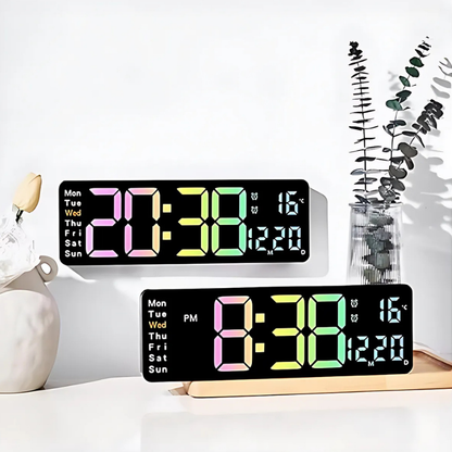 Globetrek° DigitalClock: Stor LED Skärm Display Digital Klocka