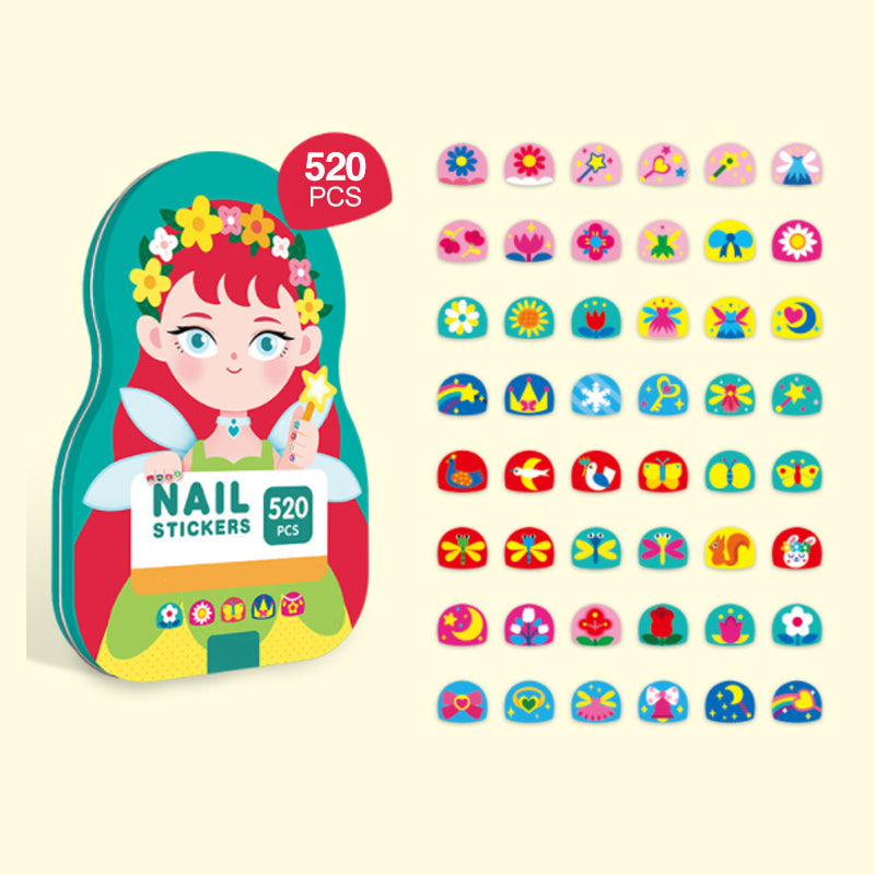 Kletshuts™ NailStickers: Barn Nagelkonst Klistermärken Decorationer Kit