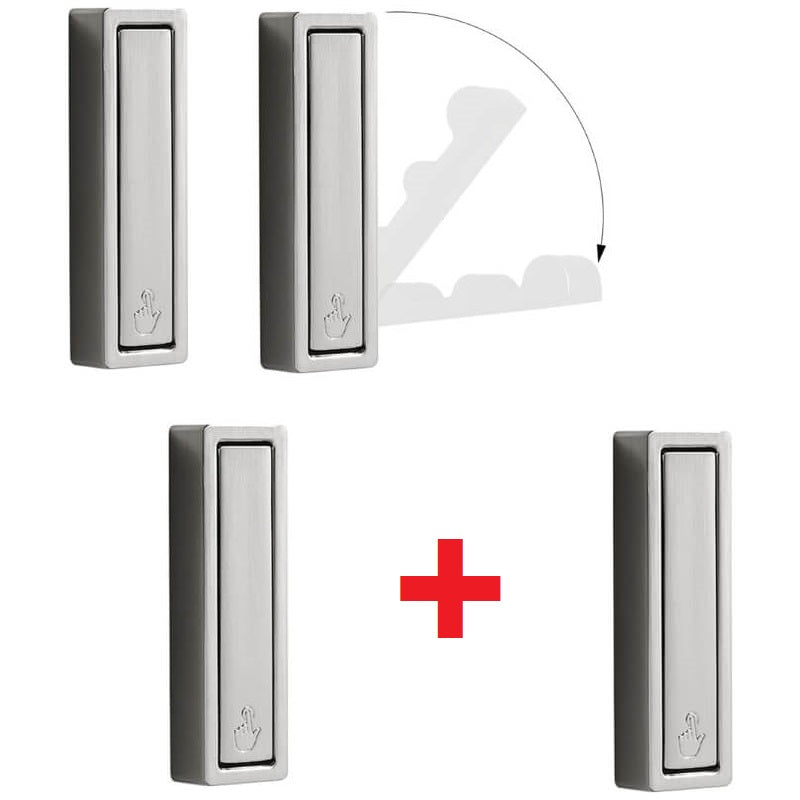 GlideHold® FoldingHooks: Rektangelformade Fällbara Rock- och Klädkrokar