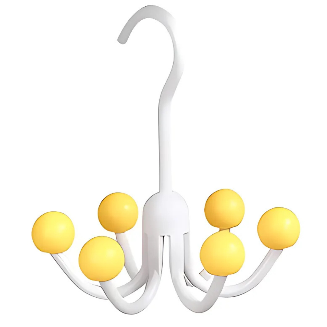 GlideHold® HangerHooks: 360° Vridbar 6 Klor Krokar Garderobs Organiserare Hängare