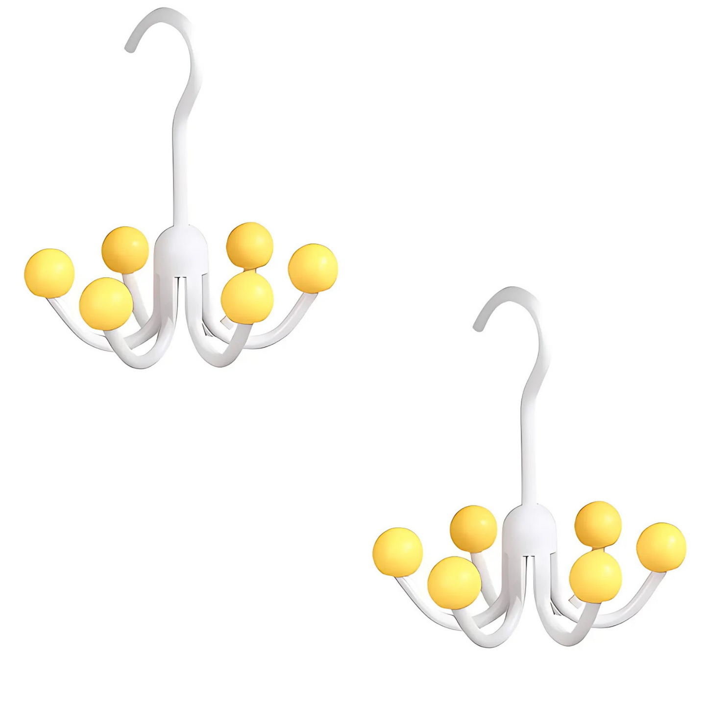 GlideHold® HangerHooks: 360° Vridbar 6 Klor Krokar Garderobs Organiserare Hängare