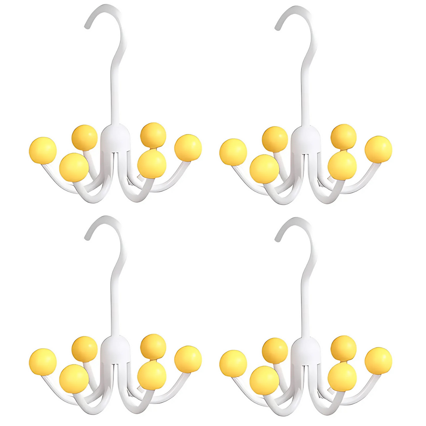 GlideHold® HangerHooks: 360° Vridbar 6 Klor Krokar Garderobs Organiserare Hängare