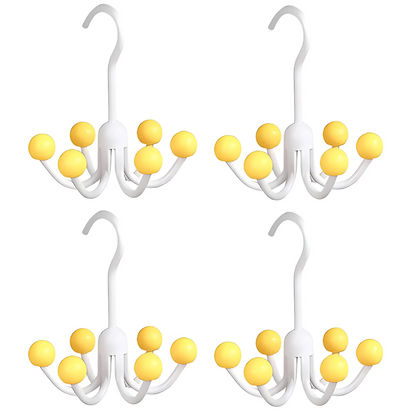 GlideHold® HangerHooks: 360° Vridbar 6 Klor Krokar Garderobs Organiserare Hängare