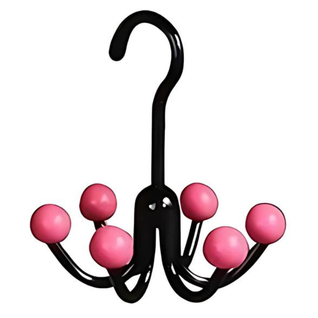 GlideHold® HangerHooks: 360° Vridbar 6 Klor Krokar Garderobs Organiserare Hängare