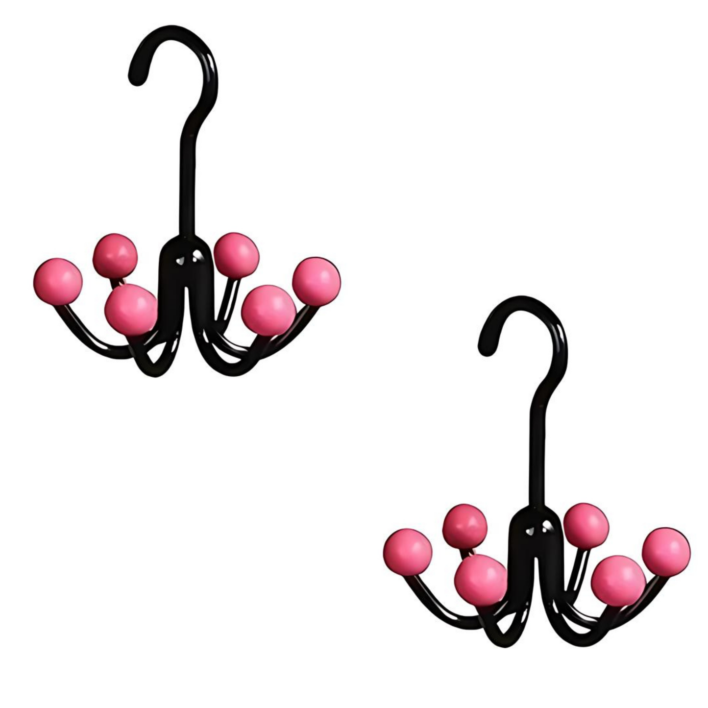 GlideHold® HangerHooks: 360° Vridbar 6 Klor Krokar Garderobs Organiserare Hängare