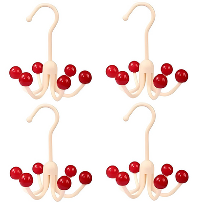 GlideHold® HangerHooks: 360° Vridbar 6 Klor Krokar Garderobs Organiserare Hängare