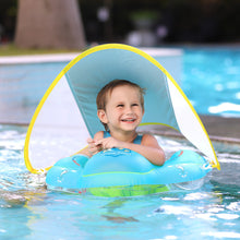 Kletshuts™ BabyFloat: Babypoolflotta Med Inbyggt Solskydd 