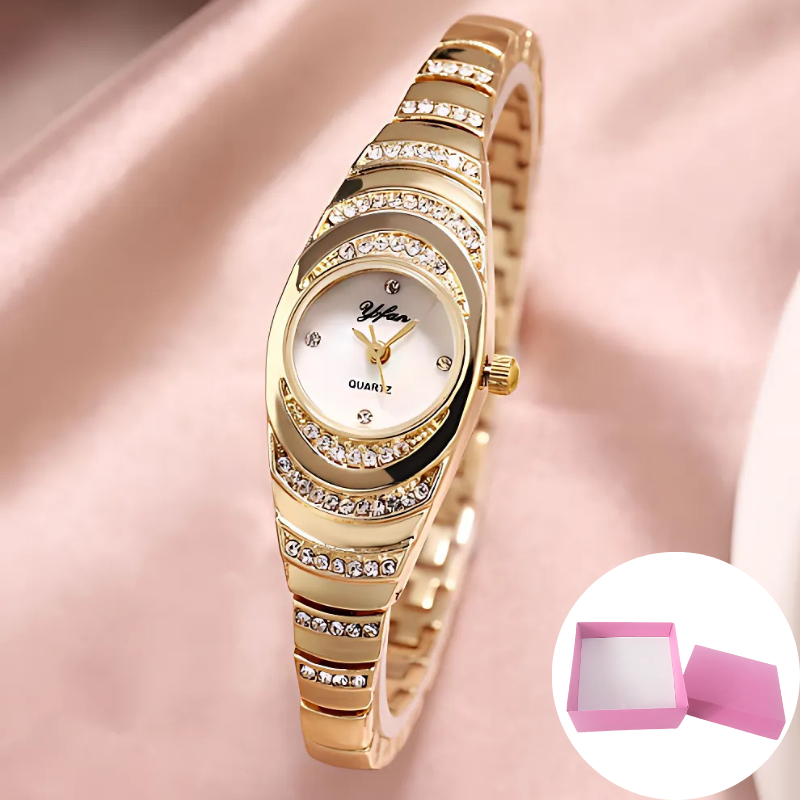Jewelance™ ElegantWatch: Elegant Modern Damklocka Med Presentask