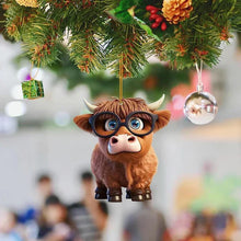 CowDecor - Tecknad Ko Jul Träd Dekoration 
