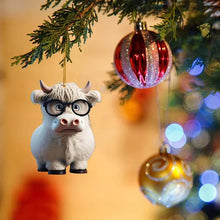 CowDecor - Tecknad Ko Jul Träd Dekoration 