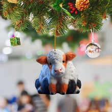 CowDecor - Tecknad Ko Jul Träd Dekoration 
