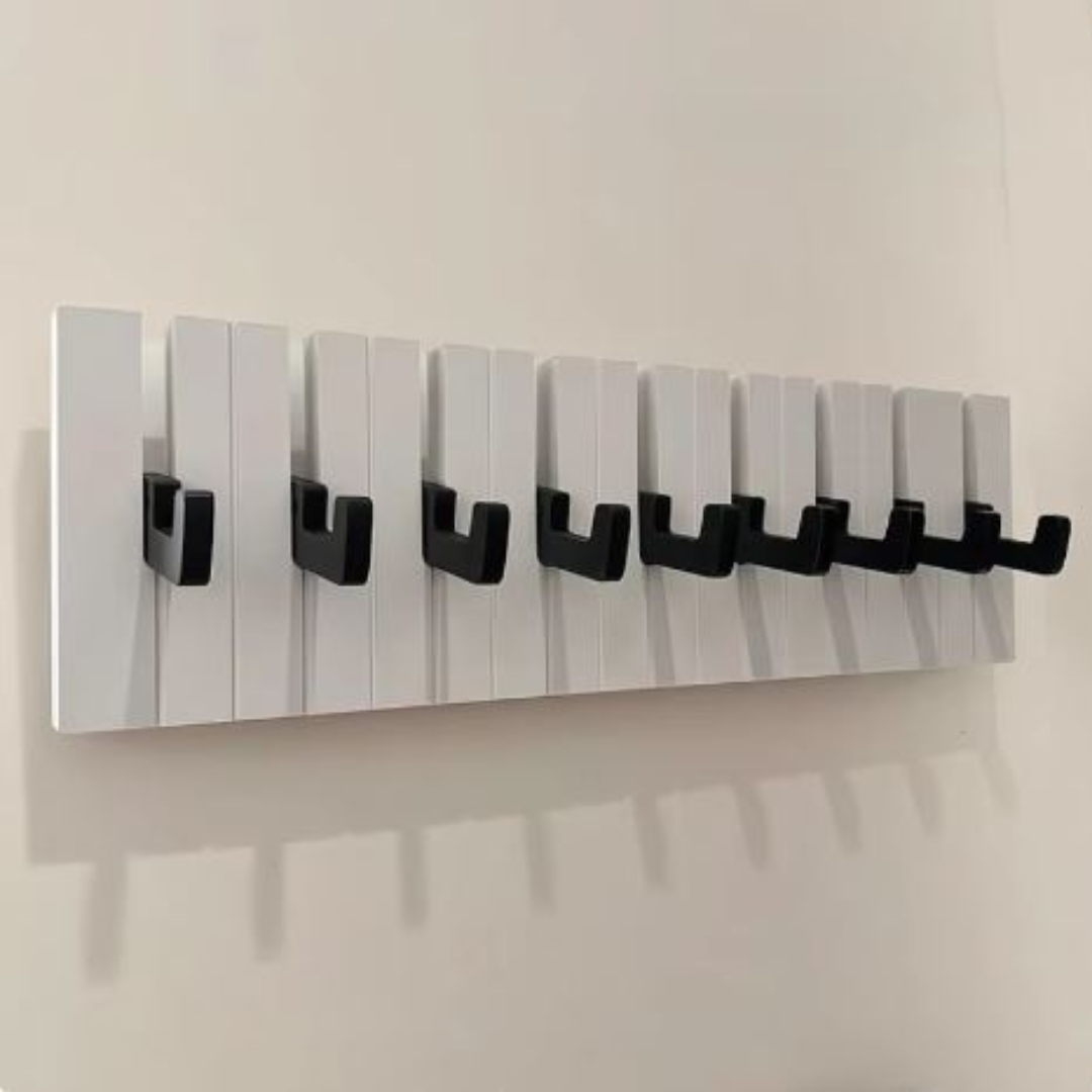 GlideHold® PianoRack: Piano Tangenter Trä Jacka Rack