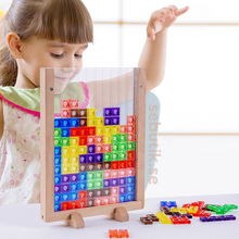 Kletshuts™ BrainyBlocks - 3D Tangram Träpussel &amp; Pedagogisk Brädspel 