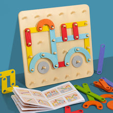 Kletshuts™ PuzzleBoard - Montessori Trä Pussel Styrelse Uppsättning 