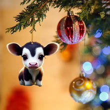 CowDecor - Tecknad Ko Jul Träd Dekoration 