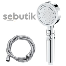 Borhe® PressureShower: 5 i 1 Högt Tryck Dusch Huvud 
