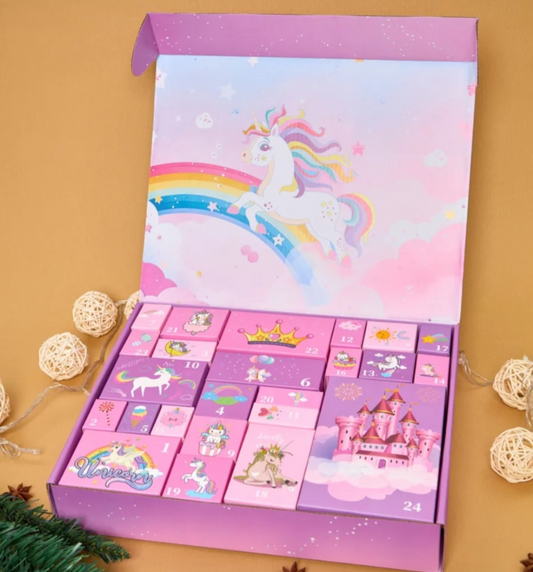 Kletshuts™ UnicornAdvent: Kul Kreativt Jul Enhörning Advent Kalender