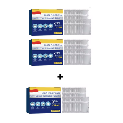 Cleaner Pro° TotalClean: Multi Åtgärd Bio-Enzym Totalt Rengör Tabletter