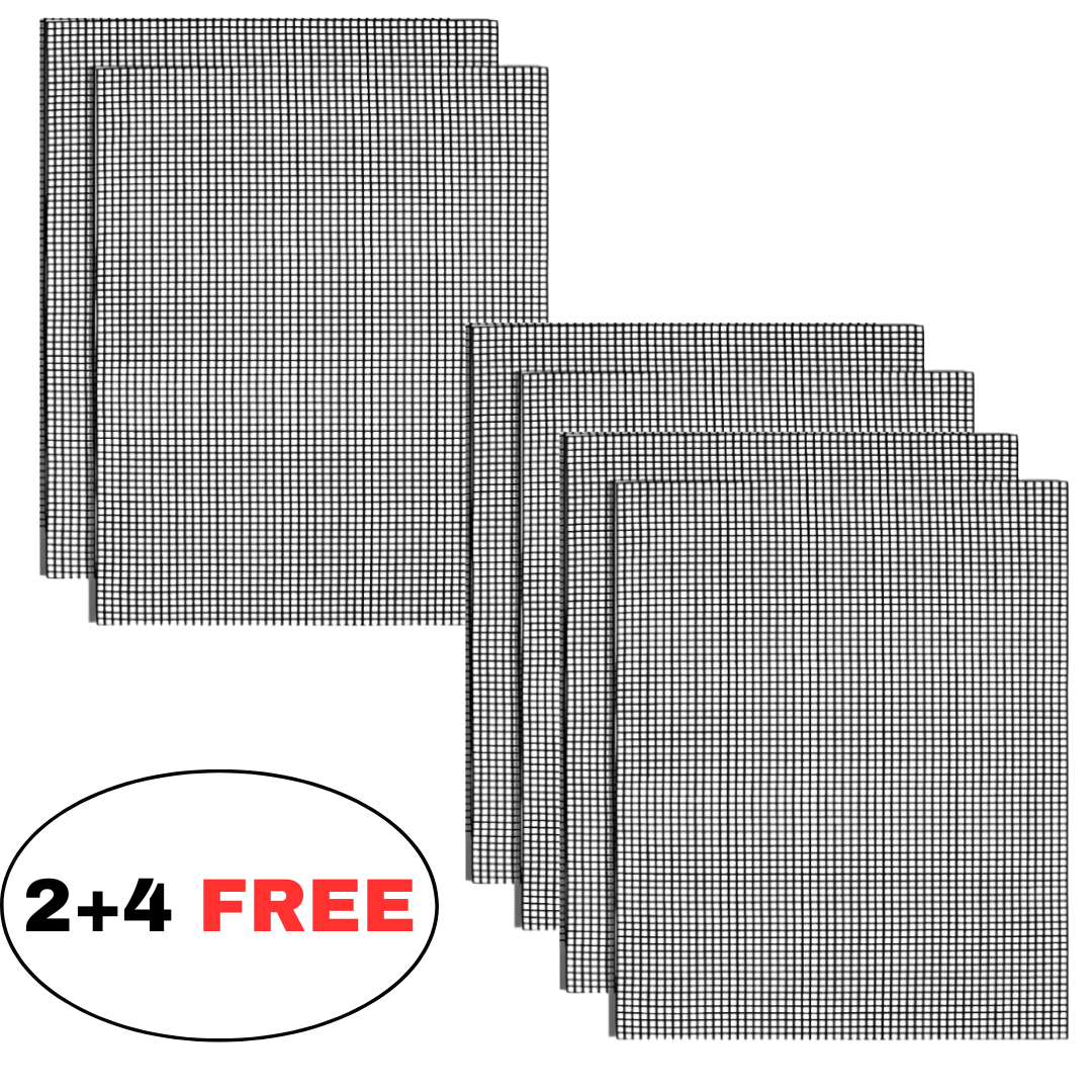 Globetrek° GrillNet: Återanvändbart Värmetåligt Non-Stick BBQ-Grillnät