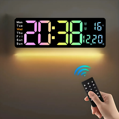 Globetrek° DigitalClock: Stor LED Skärm Display Digital Klocka