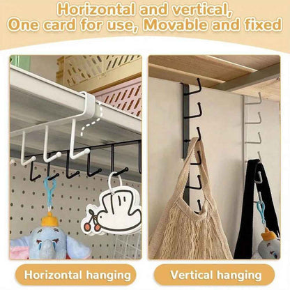 GlideHold® ShelfHooks 1+1 GRATIS: Hyllhängande Krokar För Kök Och Garderob