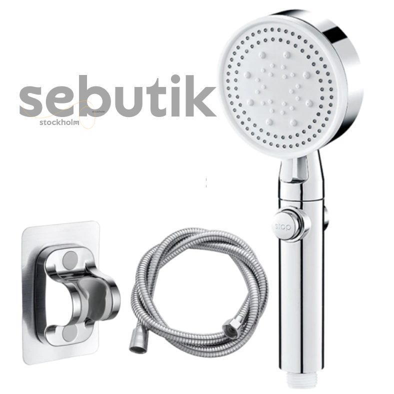 Borhe® PressureShower:  5 i 1 Högt Tryck Dusch Huvud