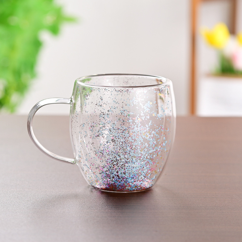 CrystalMug - Dubbel Skiktad Kreativ Glas Muggar