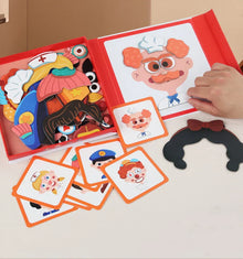 Kletshuts™ Character Puzzle: Interaktivt Förändring Character Pussel Game Set Leksak