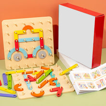 Kletshuts™ PuzzleBoard - Montessori Trä Pussel Styrelse Uppsättning 