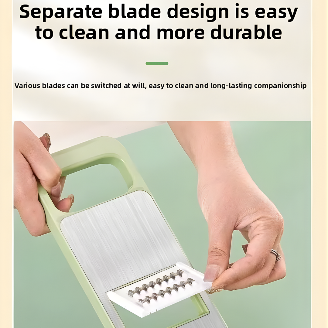 Globetrek° VeggieCutter: 5-In-1 Säker Kök Skärare Grönsaks Skärare Set