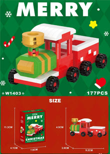 Kletshuts™ HolidayBlocks 1+1 GRATIS: Barn Kreativa Mikro Bygga Block Jul Semester Utgåva 