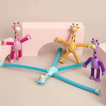 Kletshuts™ StretchyGiraff: Teleskopisk Stretchy Giraff Leksak Med Sugkopp