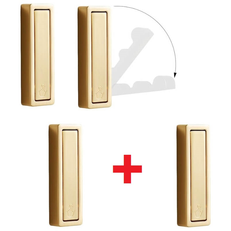 GlideHold® FoldingHooks: Rektangelformade Fällbara Rock- och Klädkrokar