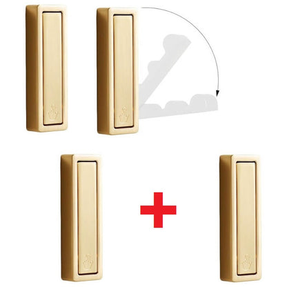 GlideHold® FoldingHooks: Rektangelformade Fällbara Rock- och Klädkrokar