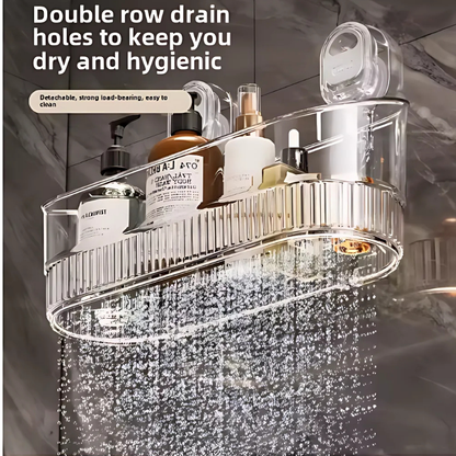 GlideHold® OrganizerRack: Organisatör Förvaringställ Med Vatten Avlopp Hål