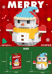 Kletshuts™ HolidayBlocks 1+1 GRATIS: Barn Kreativa Mikro Bygga Block Jul Semester Utgåva 