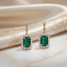 Jewelance™ JewelrySet: Mode Lyx Smaragd Grön Smycken Set Present Box