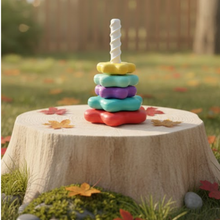 Kletshuts™ StackingToy: Regnbåge Torn Hjul Stapling Leksak Sensorisk Lärande 