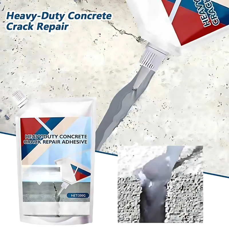 CrackFix 1+1 GRATIS - Tung Beläggning Betong Sprickreparation Lim