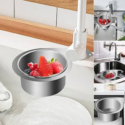 Globetrek° SinkStrainer 1+1 GRATIS: Rostfritt Filter Svan Stil Diskho Sil