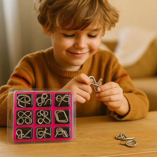 Kletshuts™ Metal Pussel: Barn Hjärngymnastik Metal Pussel Set 