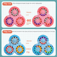 Kletshuts™ SensoryToy - 2 i 1 Rubiks Kub / Magisk Böna Gyro Fidget Spinner 