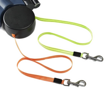 DogFri™ DoubleLeash: LED-Lys Double Huvud Utdragbar Hund Couple