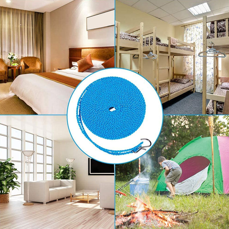 GlideHold® HangingLine: 5M Hängande Linor För Torkning Av Kläder