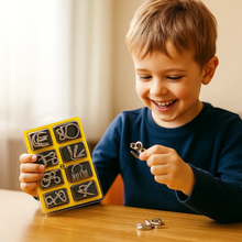 Kletshuts™ Metal Pussel: Barn Hjärngymnastik Metal Pussel Set 